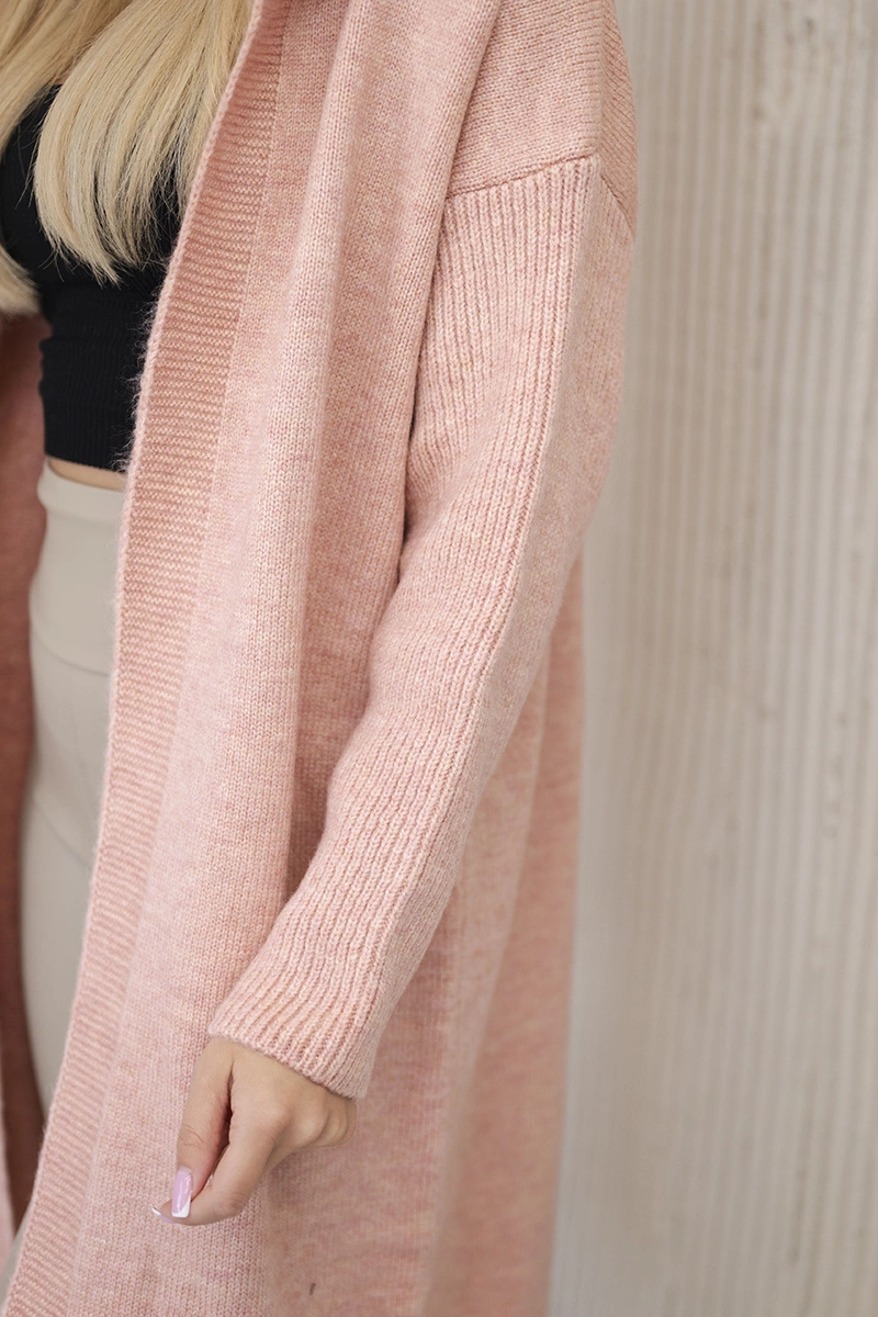 Hooded sweater, dark powder pink