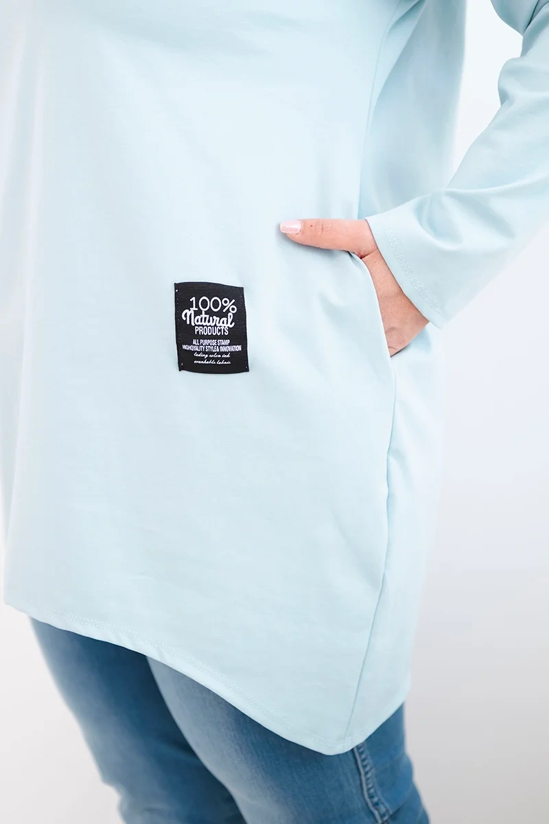 Blúzka Kesi Włoski Plus Size s dlhším chrbtom