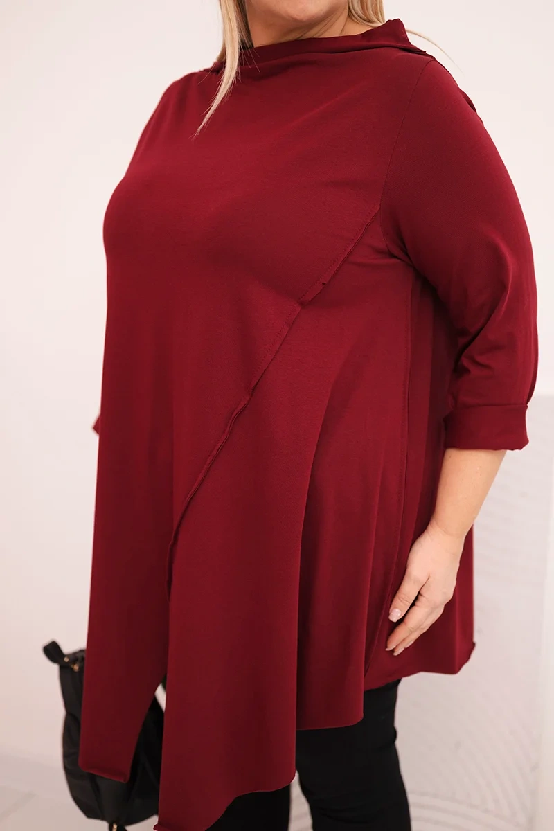 Kesi dámska asymetrická blúzka Plus Size