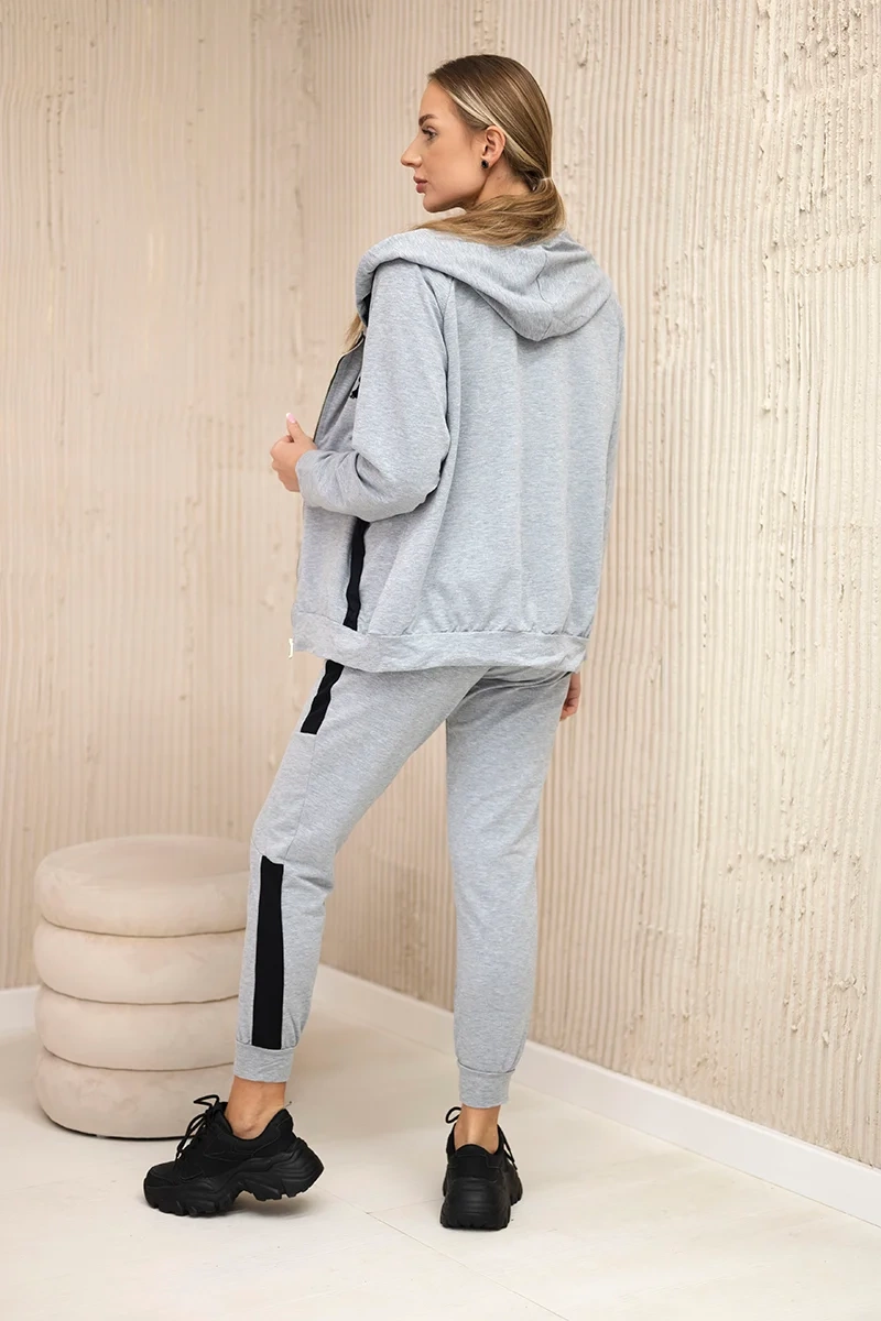 Sports set with grey stripes