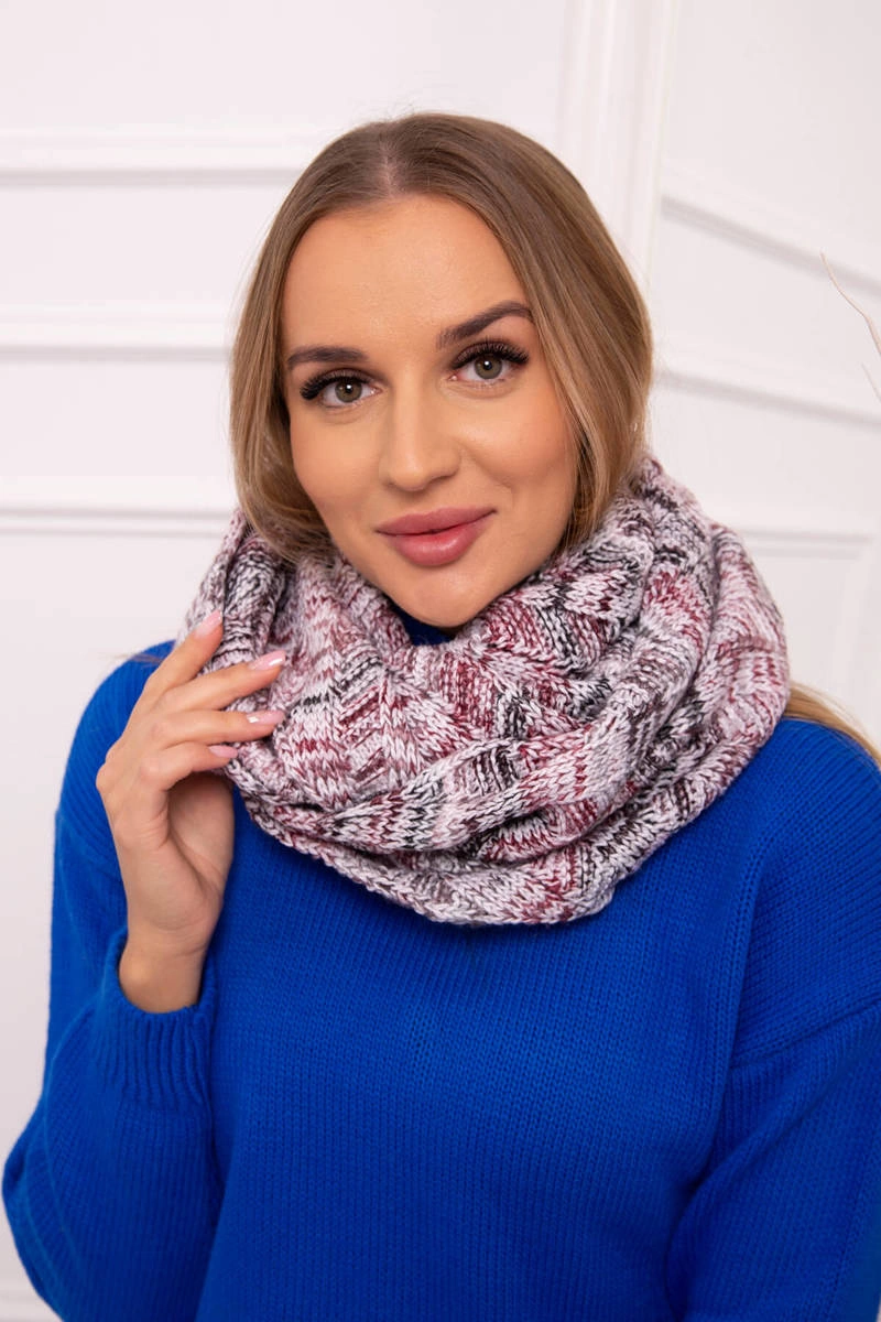 Kesi KN13 Dámská čepice bordó+ecru