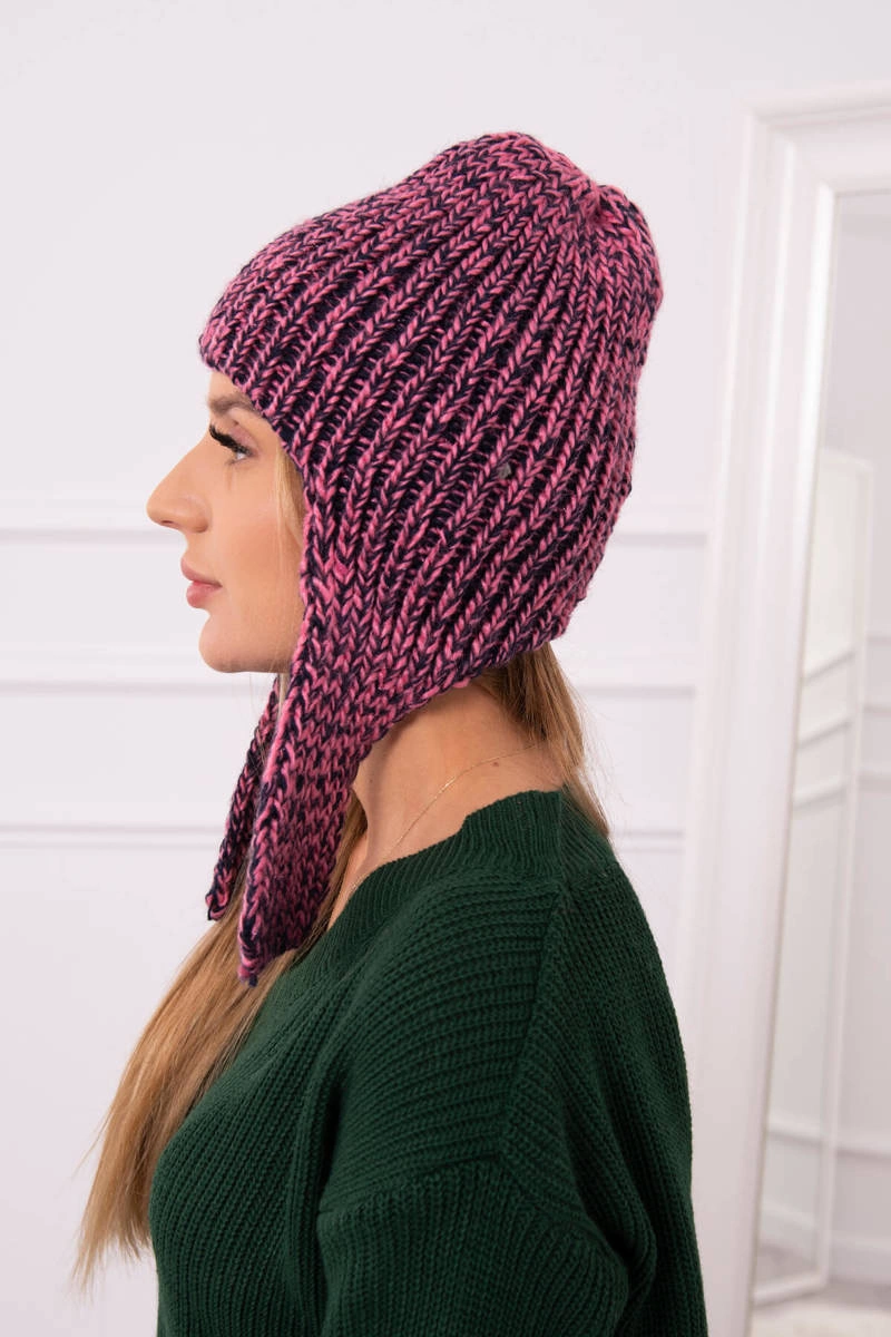 marka niezdefiniowana Women&#039;s long eared cap Jana K314 purple+navy blue