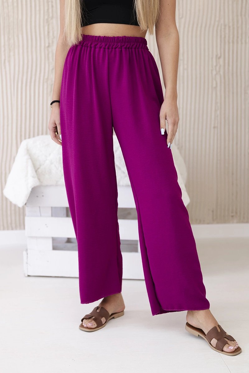 Plum Wide Trousers