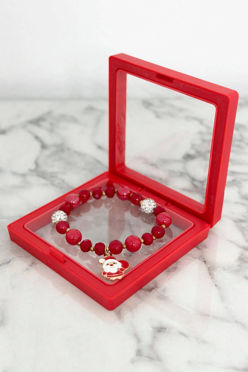 Santa Claus Christmas bracelet with bag