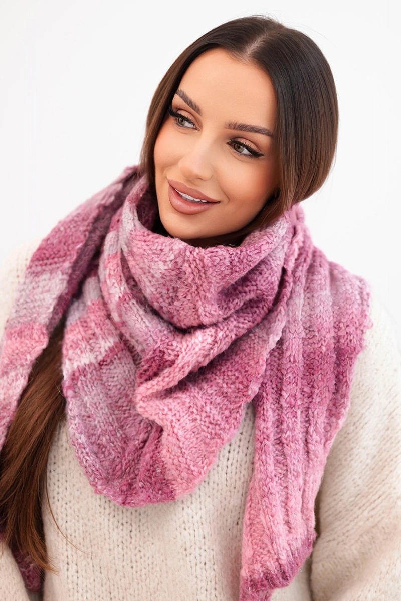 Dámsky mäkký a teplý vlnený šál v prúžkoch