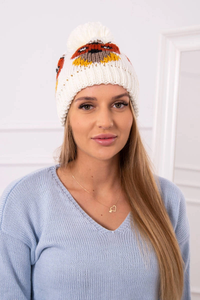 Women's cap Sowa K340 ecru