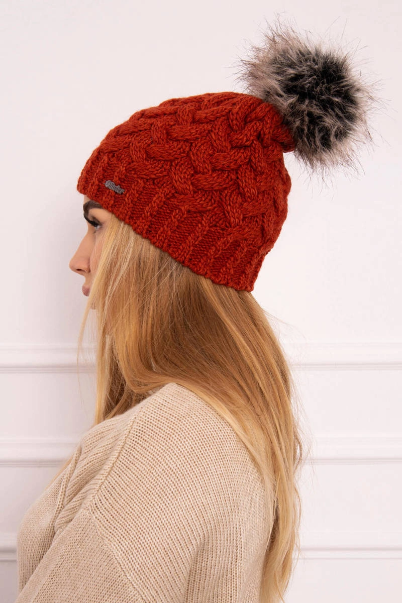 marka niezdefiniowana Cap with fleece Daria K217 foxy