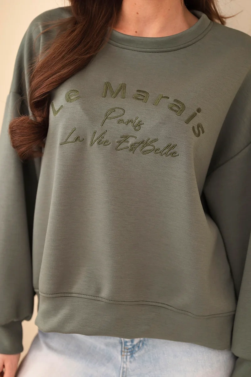 Dámská mikina s výšivkou Le Marais