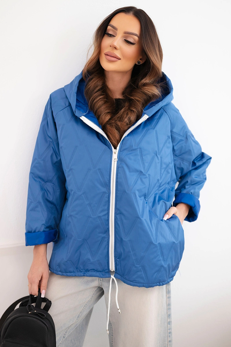 Дамско пролетно ватирано яке Kesi с качулка