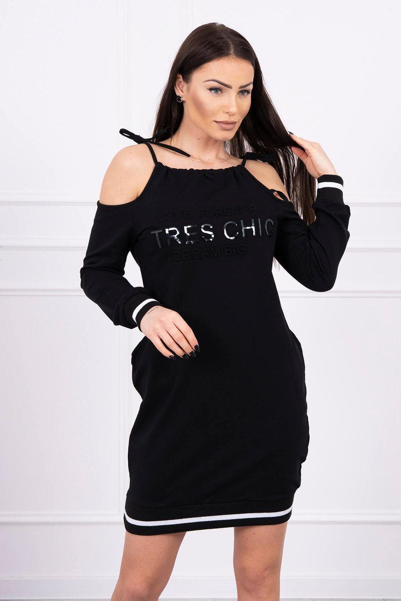 Tres Chic Dress Black