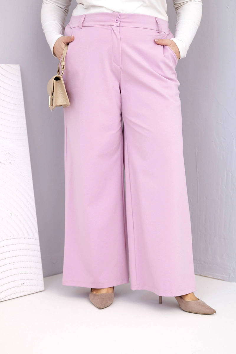 Панталони с висока талия в големи размери