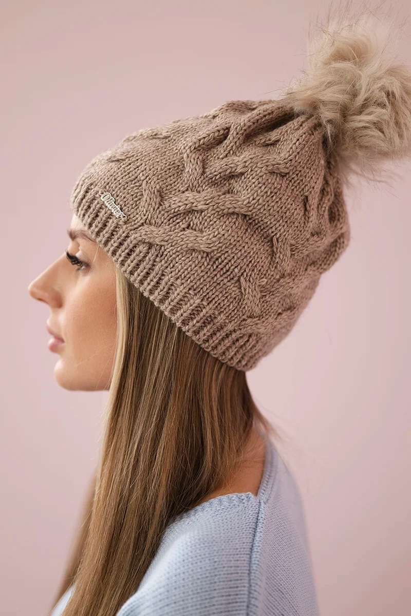 Kesi Cap with fleece Ela K242 dark beige