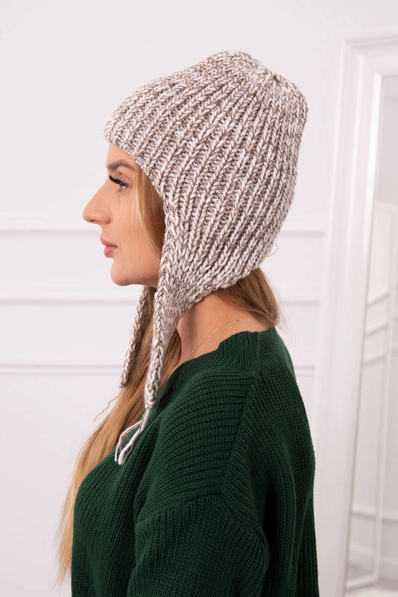 Women&#039;s long earshoe cap Jana K314 beige