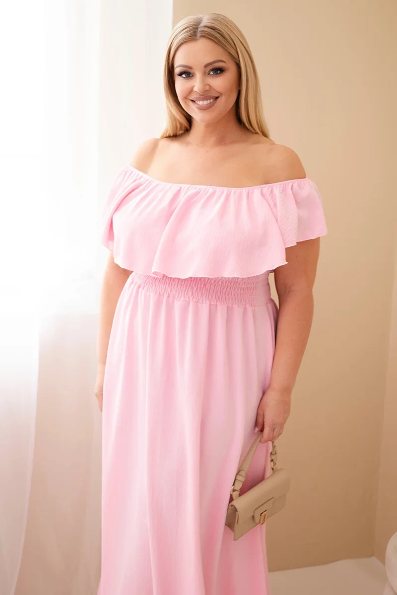 Kesi Włoski dámské plus-size šaty s volánem