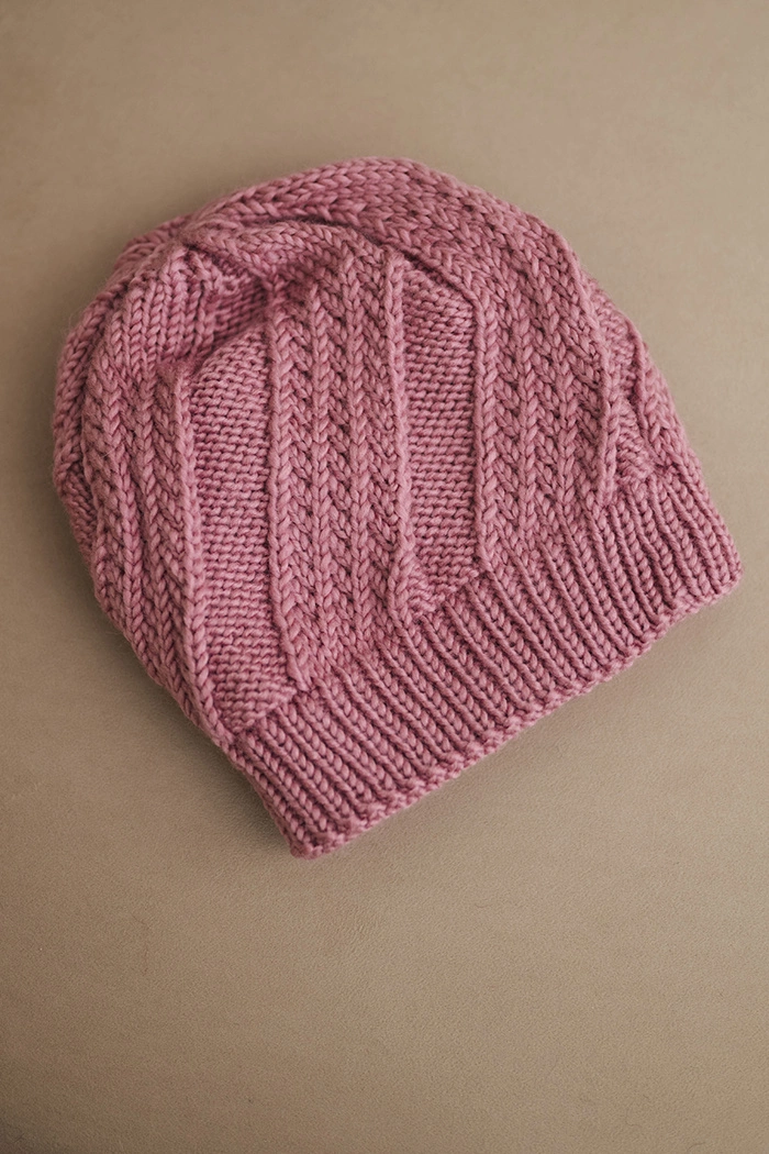 Kesi Women&#039;s winter wool cap K441 dark pink