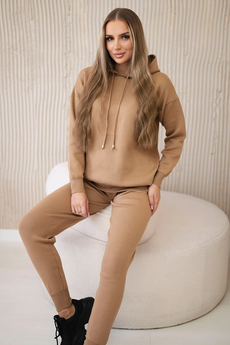 Sweater Set Sweatshirt   Pants camel