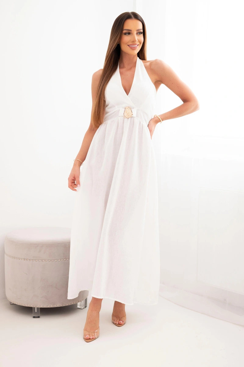 Дамска макси рокля Kesi Włoski с декоративна катарама