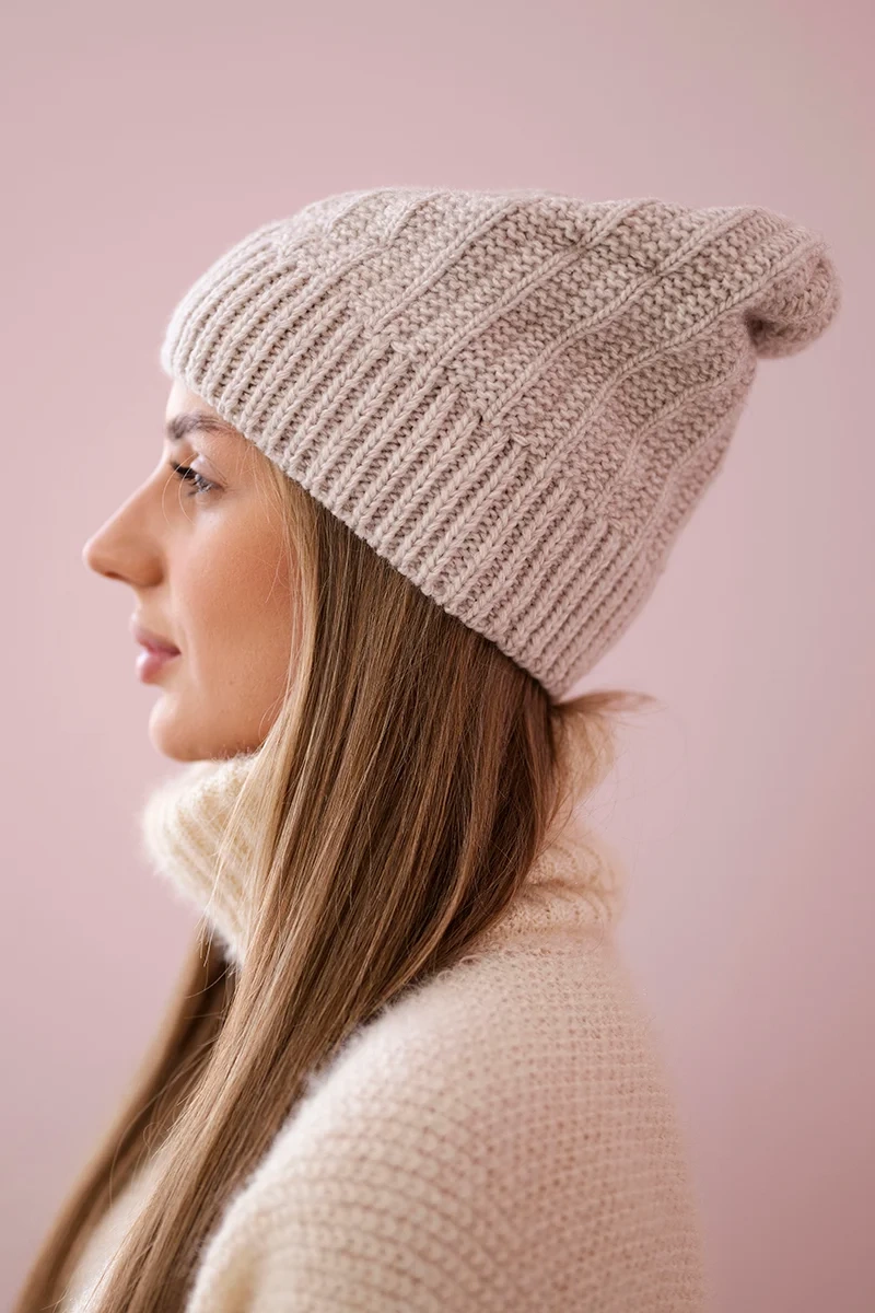 Kesi Cap with fleece Anna K238 beige