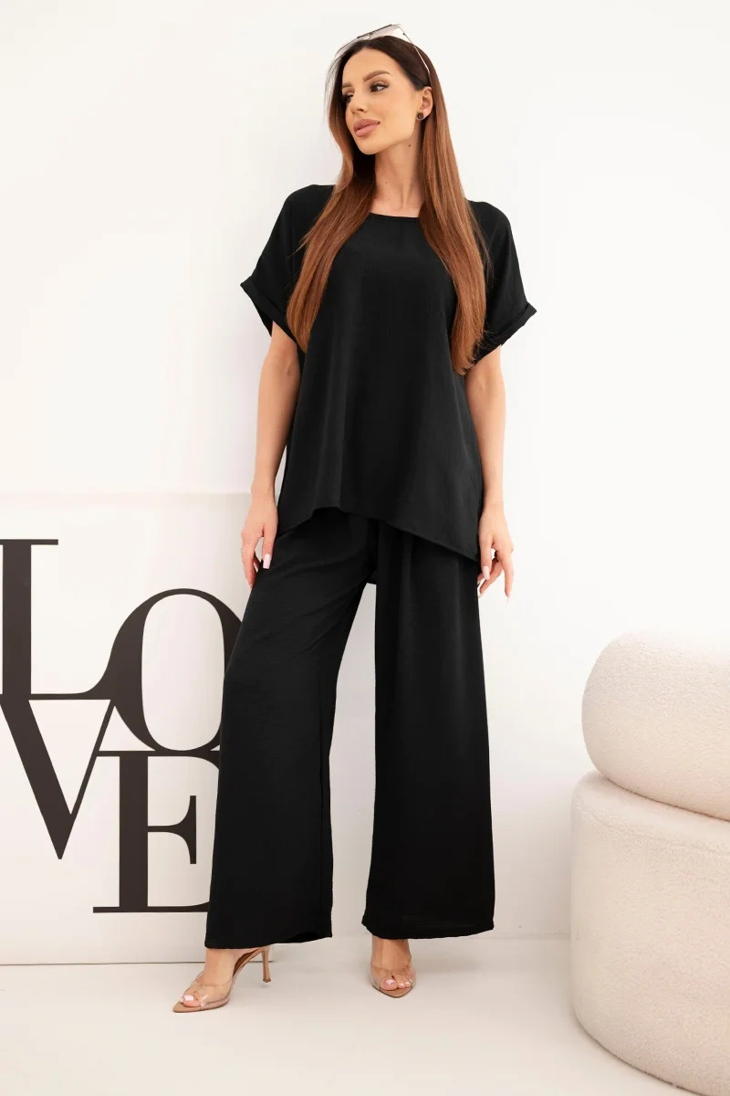 Plus size blúzka a nohavice široké Kesi Włoski