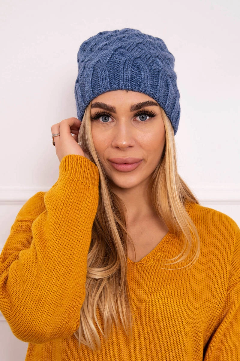 Kesi Fleecová čepice Agnes K239 denim