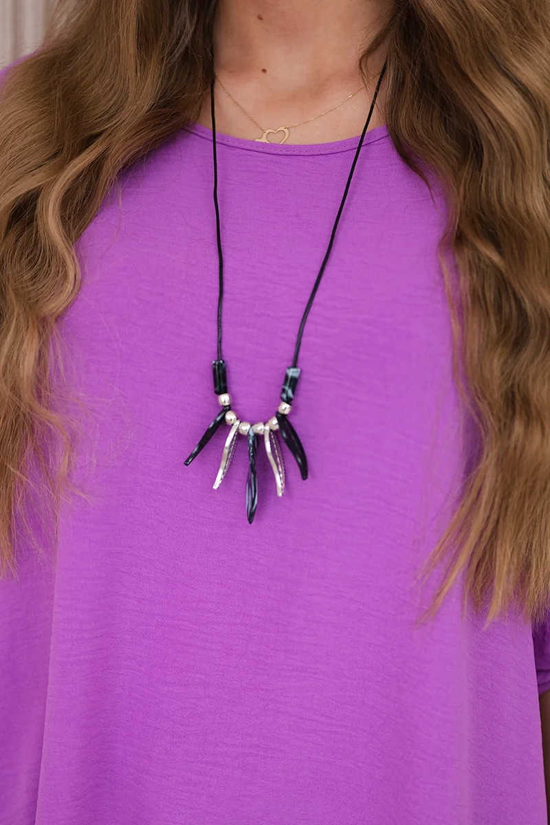 Kesi Włoski Set of blouse + pants with pendant violet