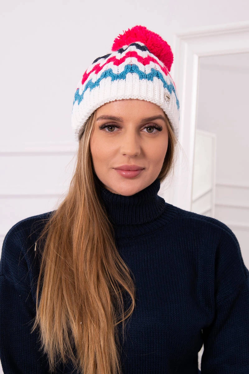 Dámská kšiltovka Laila K283 bílá+fuchsie