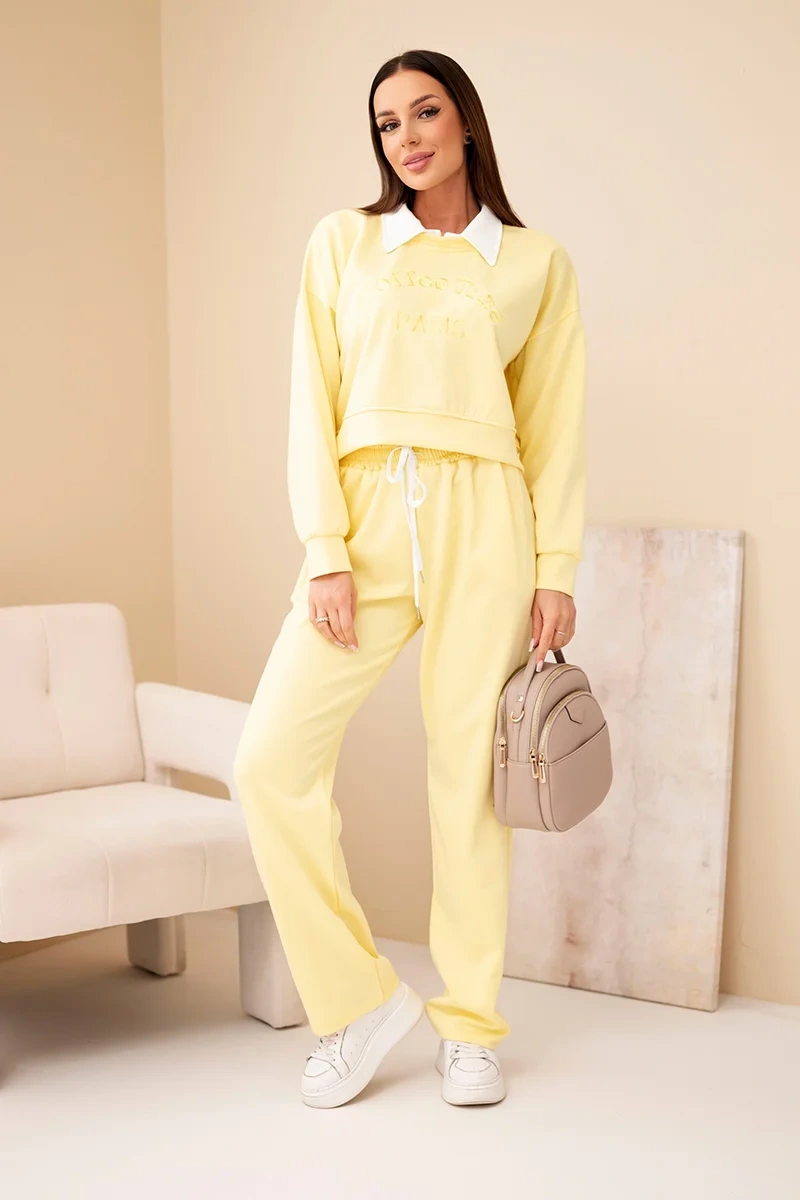 Žlutá tepláková souprava Kesi Włoski