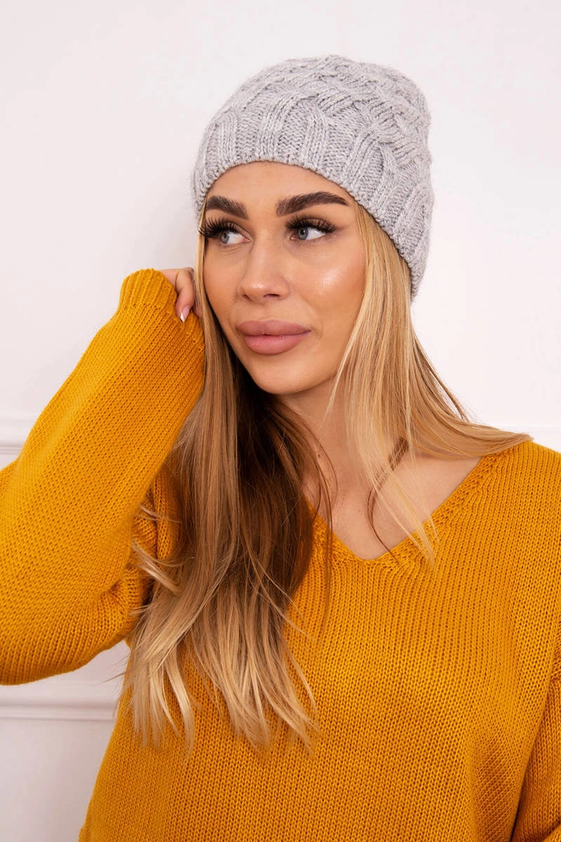 Kesi Fleecová čepice Agnes K239 světle šedá