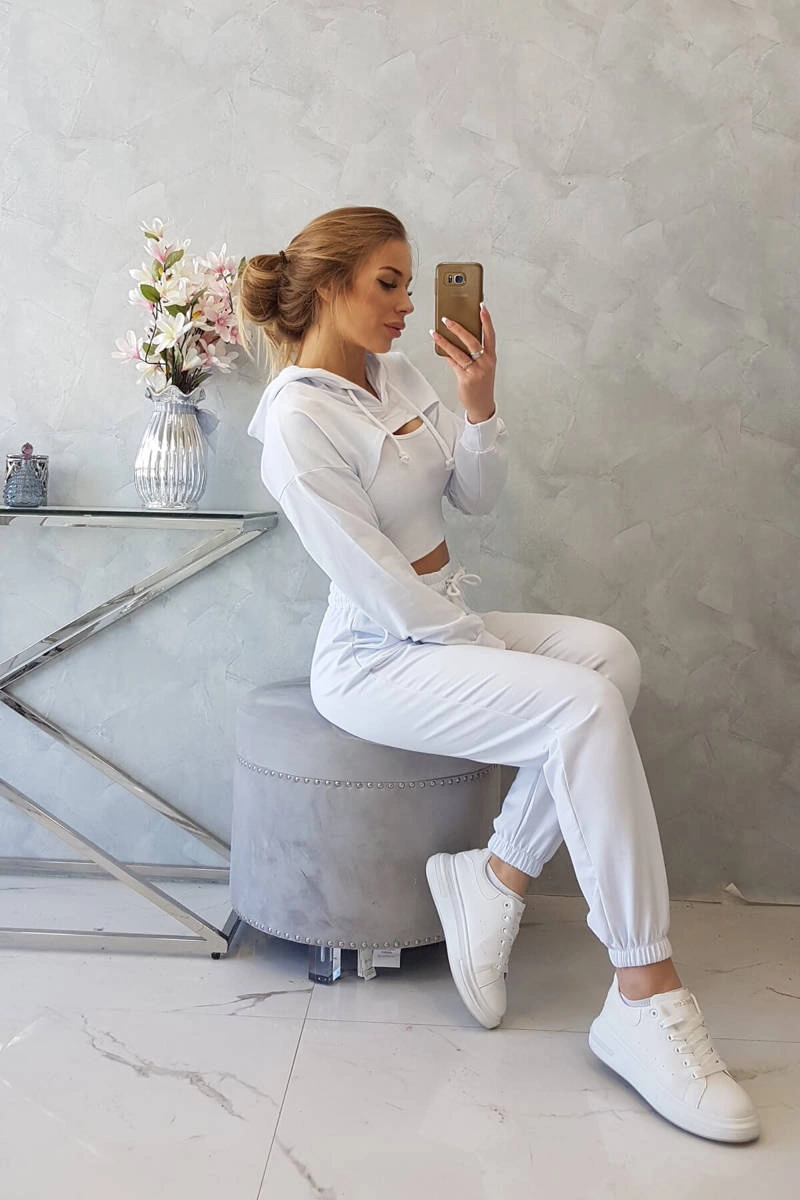 3-piece cotton set white