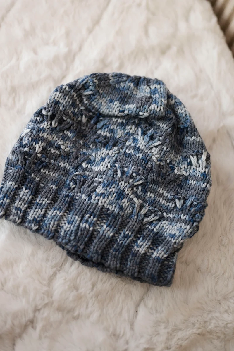 marka niezdefiniowana Cap with fleece Roksana K209 blue + jeans