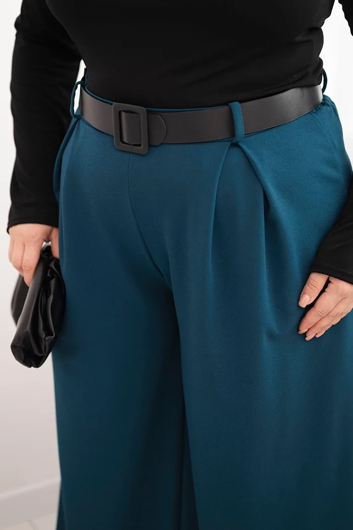 Kesi Plus Size nohavice s širokými nohavicami