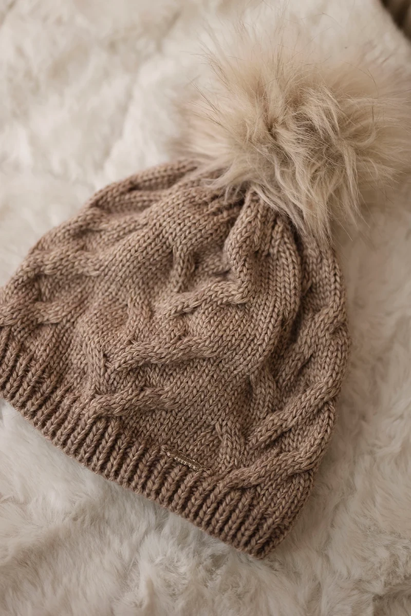 Kesi Cap with fleece Ela K242 dark beige
