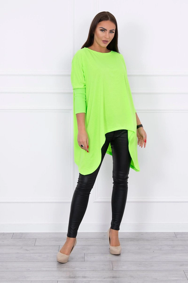 Oversize blouse green neon colors
