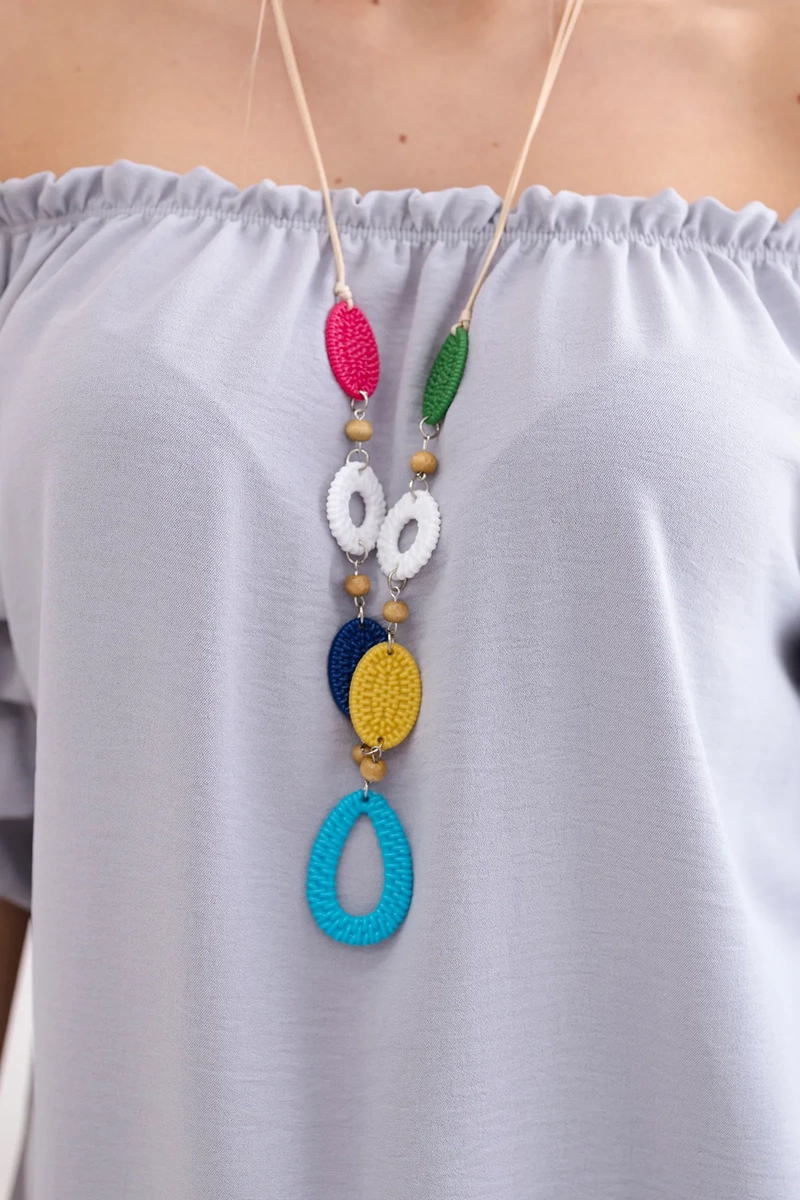 Spanish blouse with decorative sleeves grey