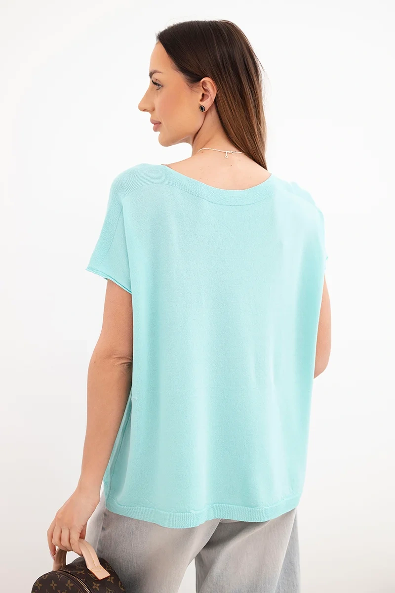 Oversized blúzka Kesi Włoski mätová