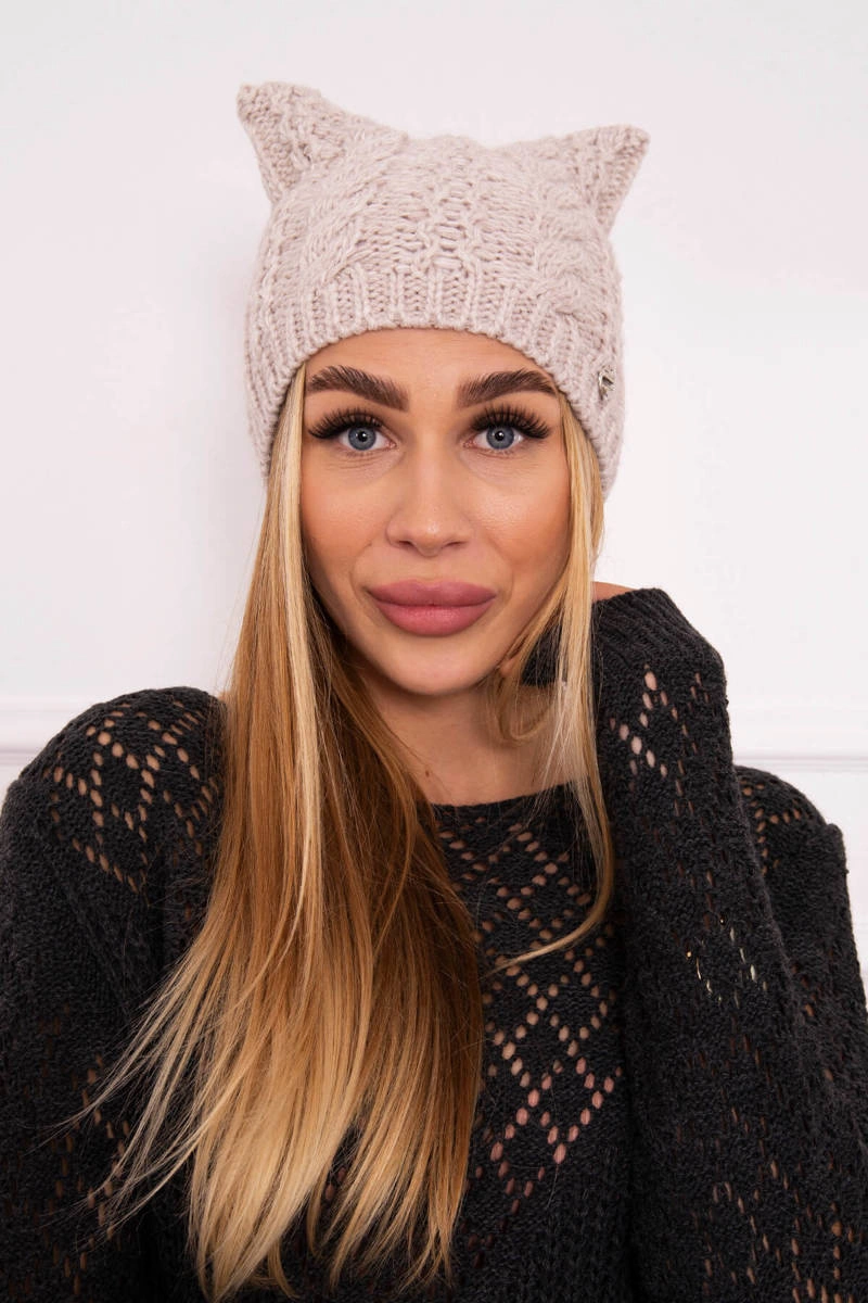 Kesi Fleecová čepice Rabbid K237 light beige