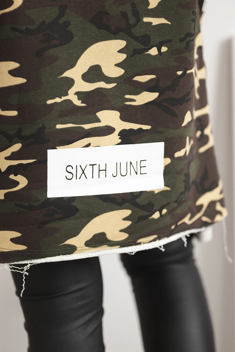 Coatee subtitled khaki+beige