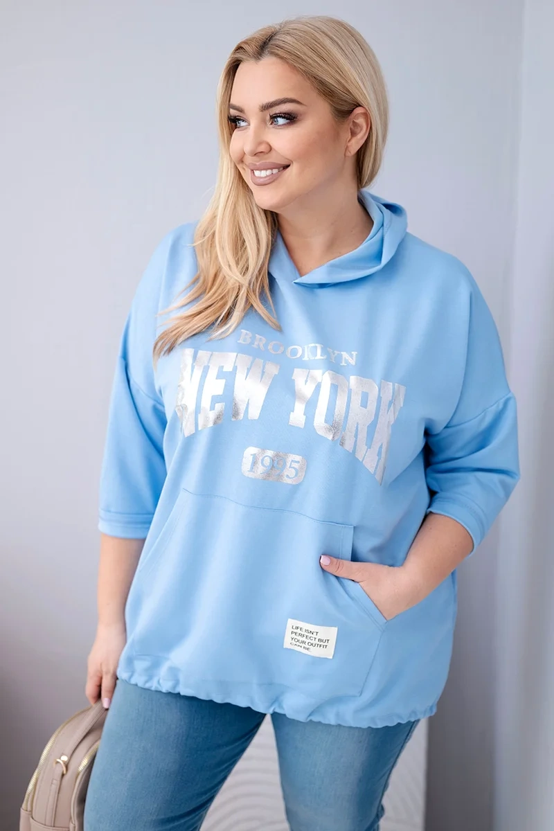 Дамски суичър с овърсайз размер Kesi