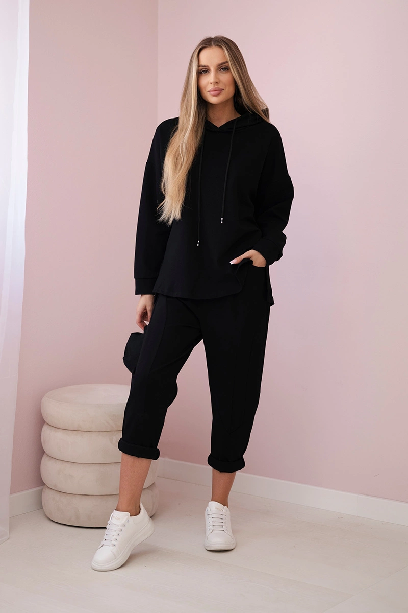 Set Punto Milano winter hoodie + pants black