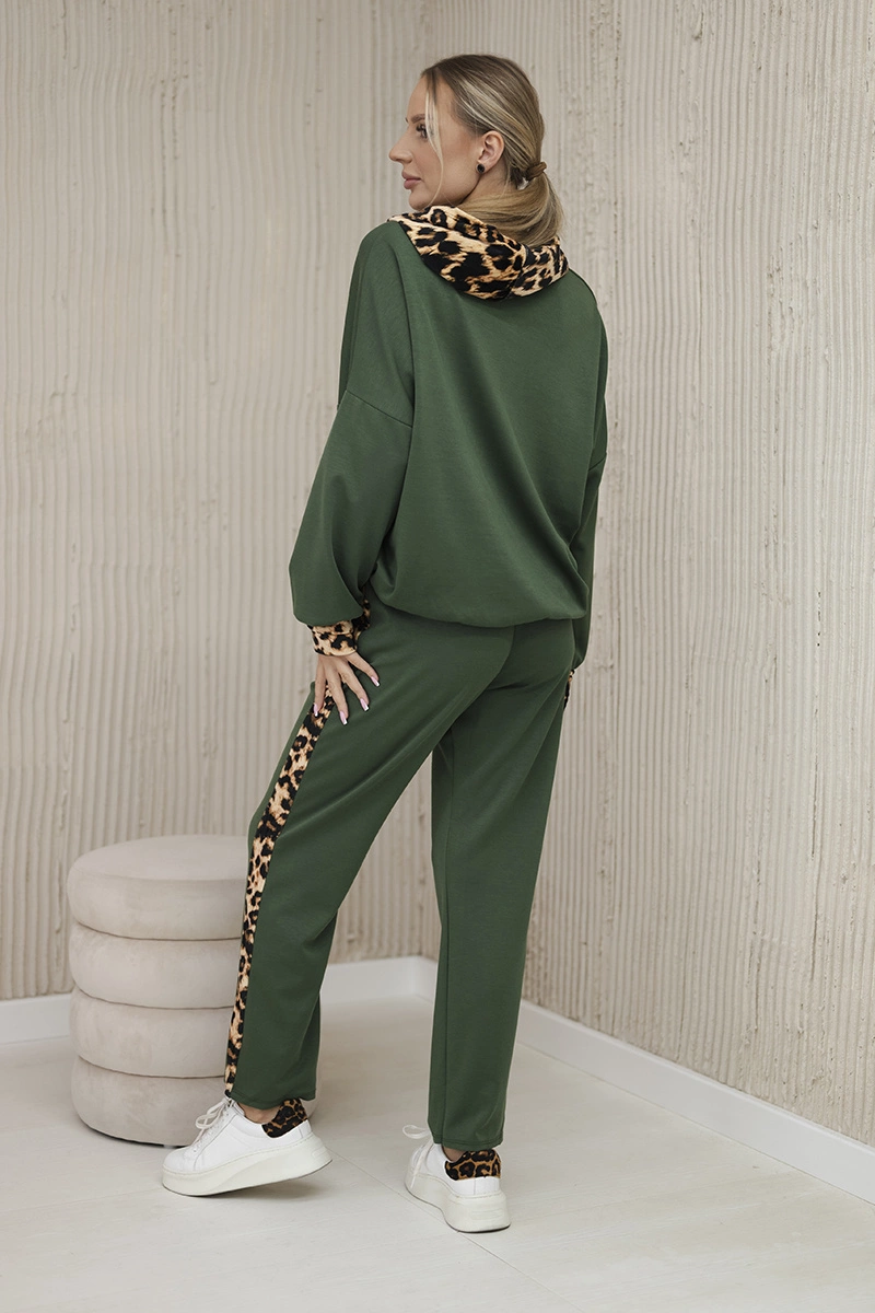 Kesi Włoski Paris set sweatshirt + pants khaki