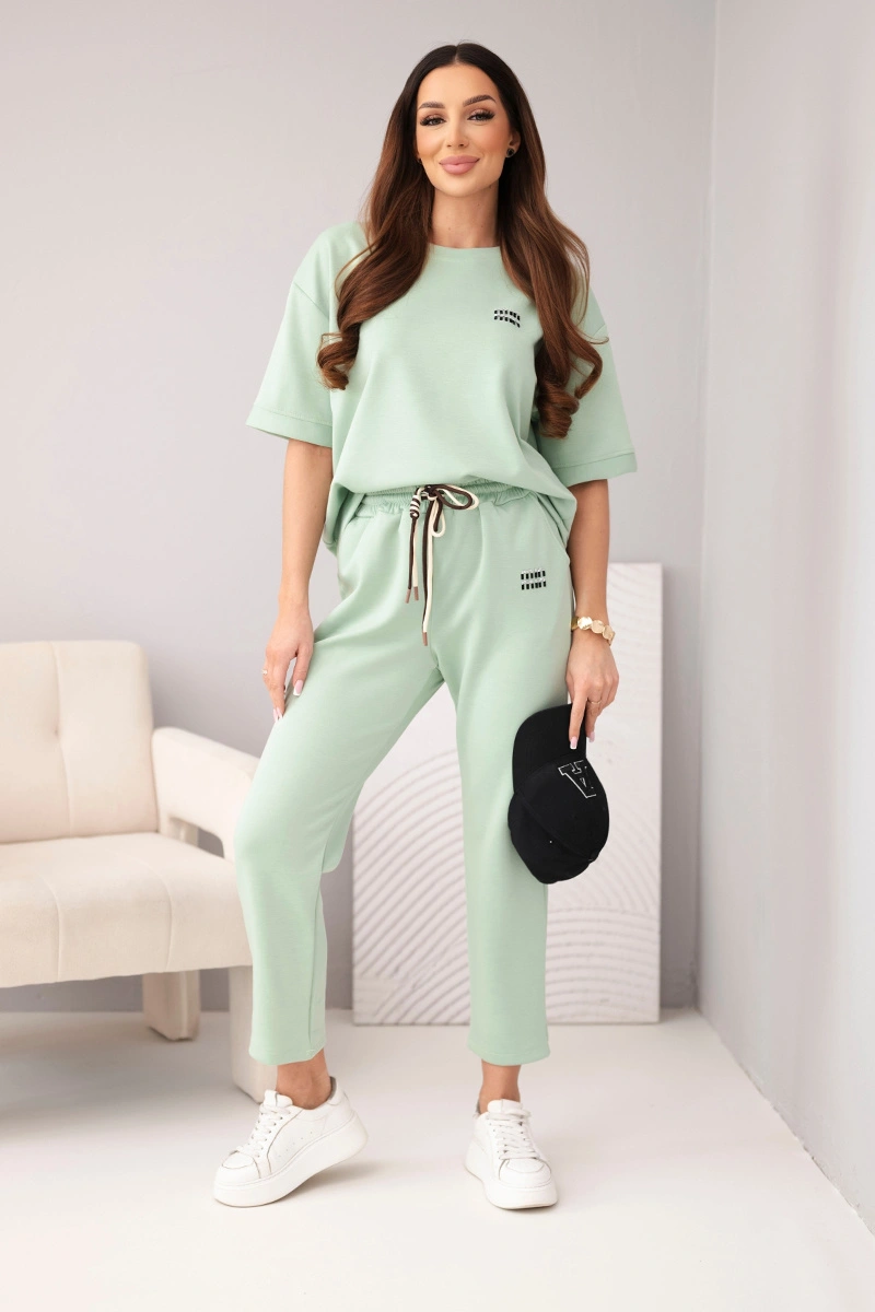 Дамски комплект от вискоза с къс ръкав Kesi Włoski