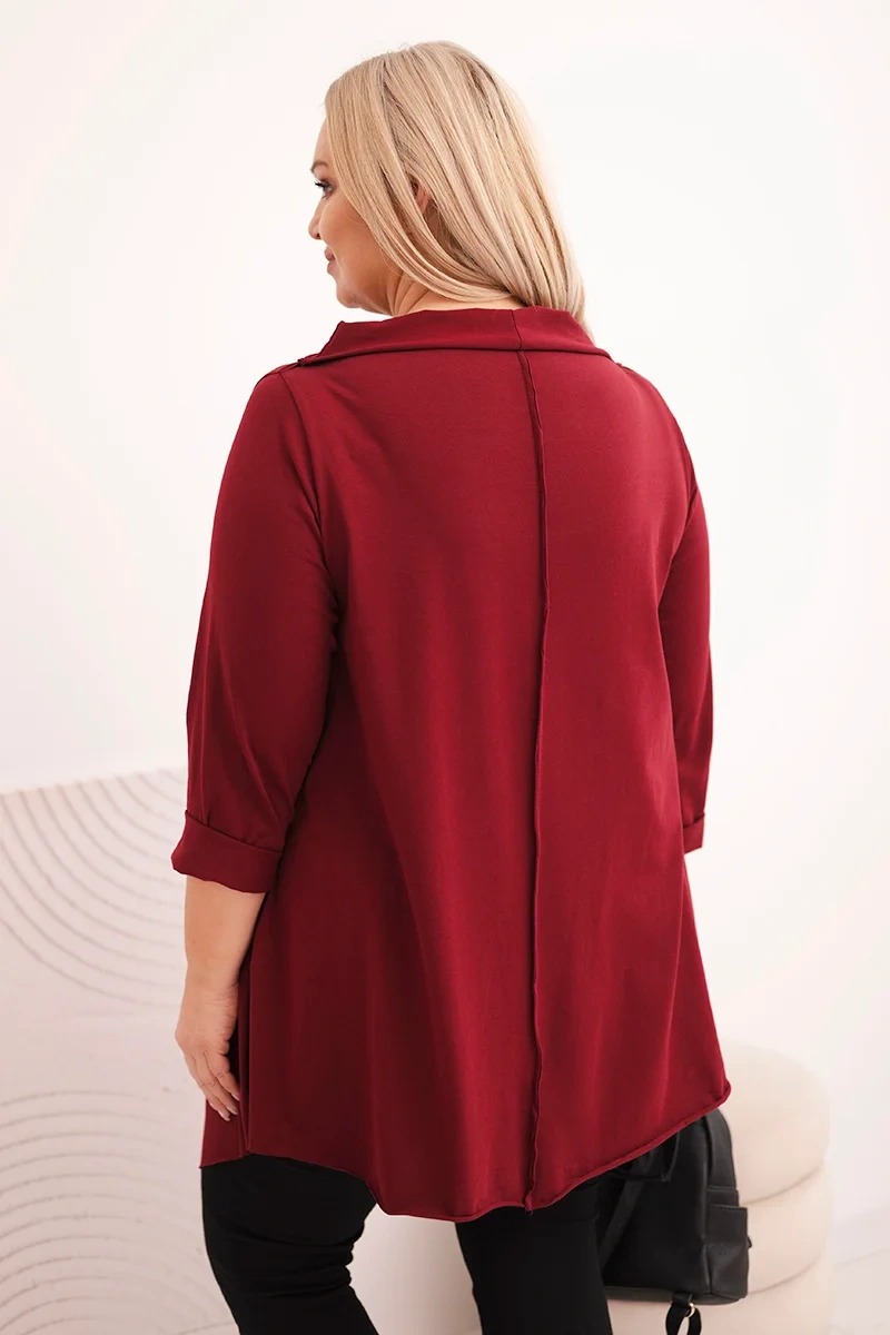 Kesi dámska asymetrická blúzka Plus Size