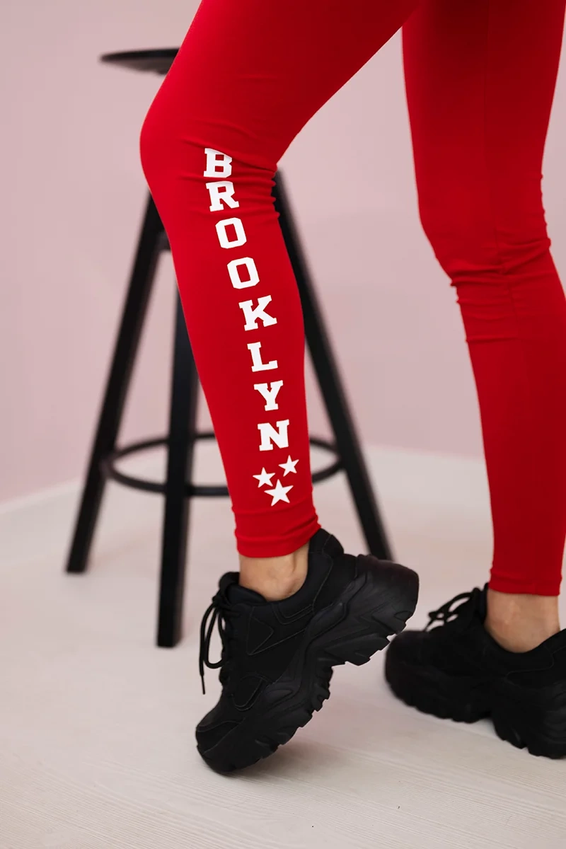 Brooklyn leggings red