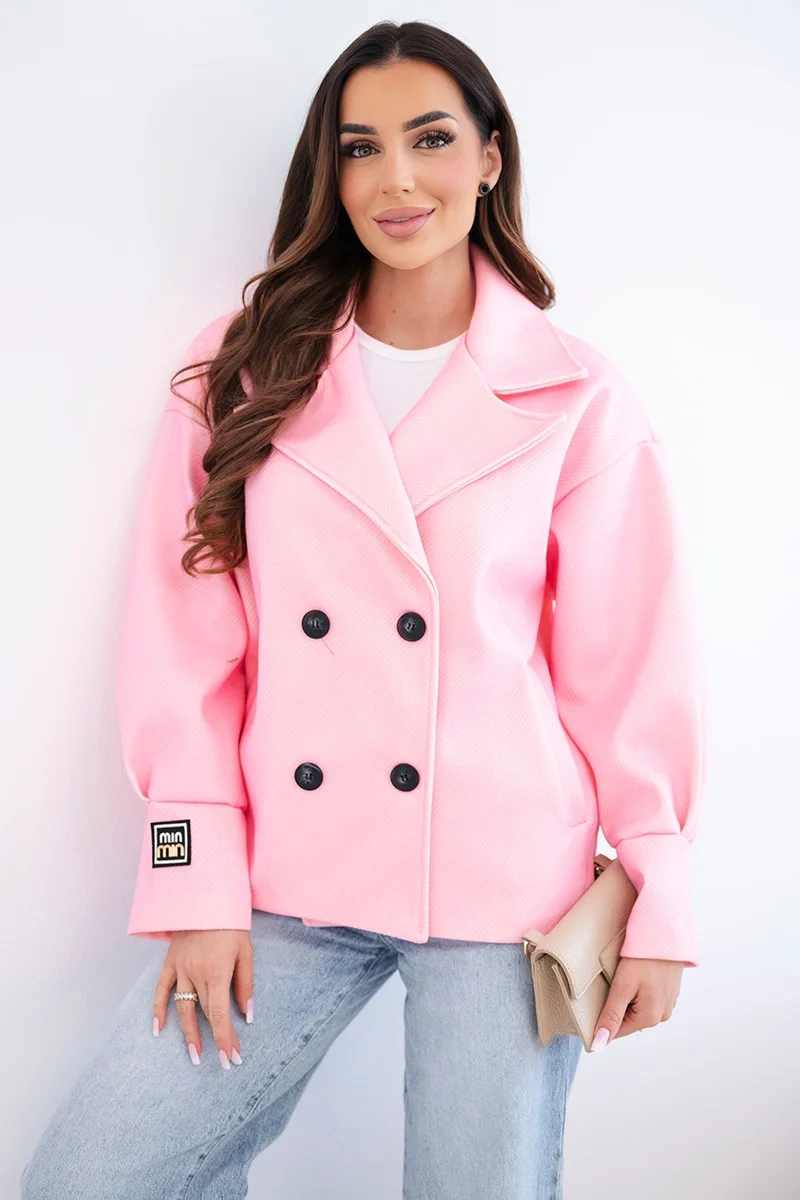 Дамско късо палто с двойно закопчаване Kesi Włoski