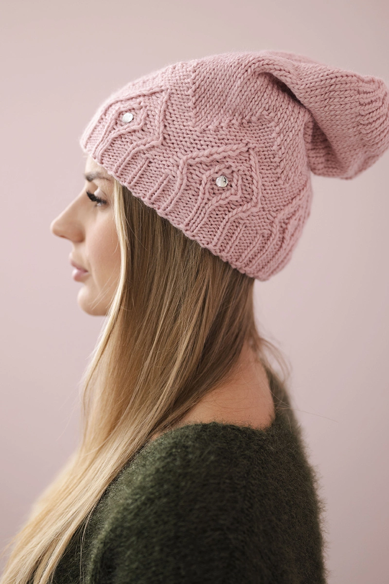 marka niezdefiniowana Women&#039;s cap Ramona K383 powdered pink