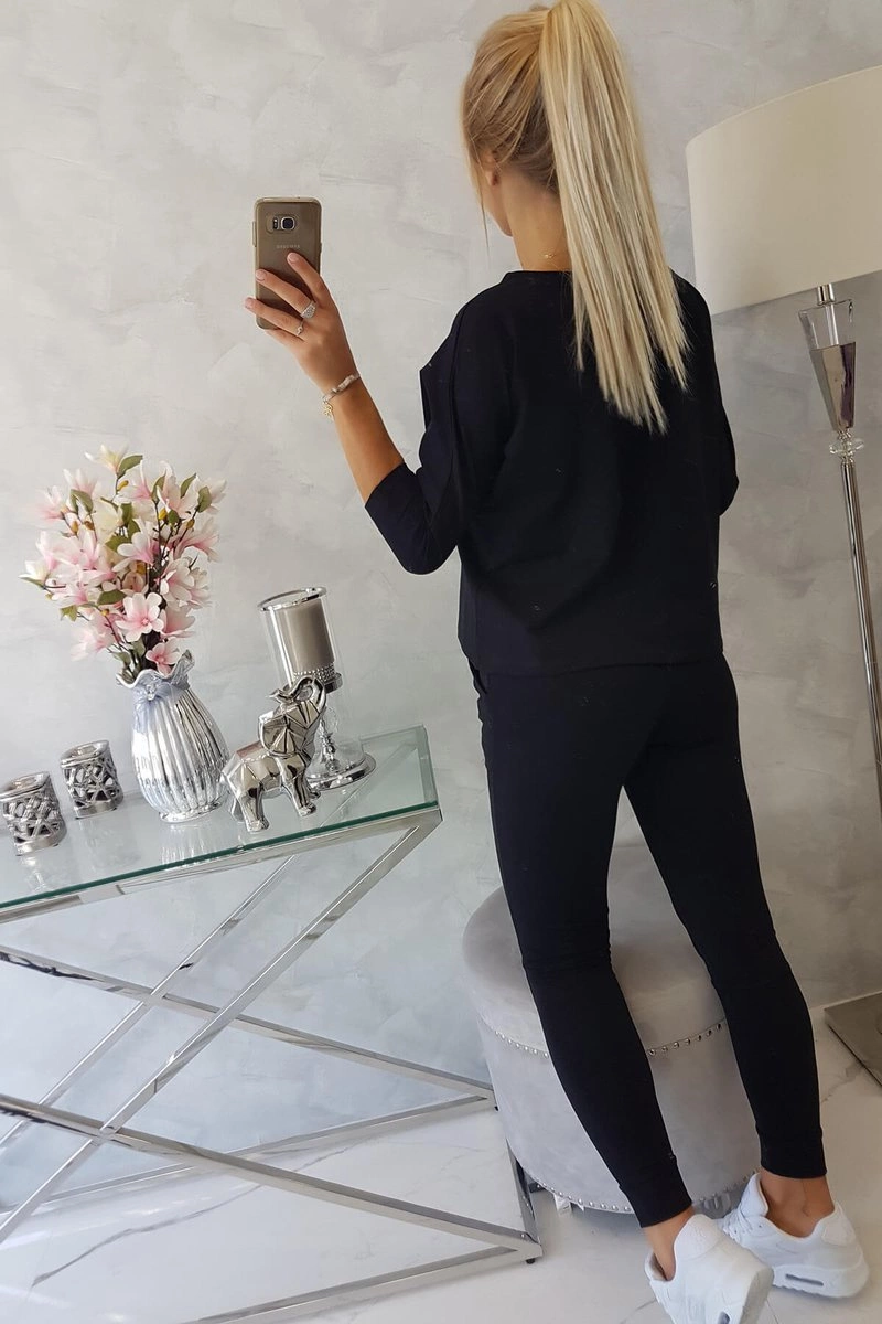 marka niezdefiniowana Set with Queen print black