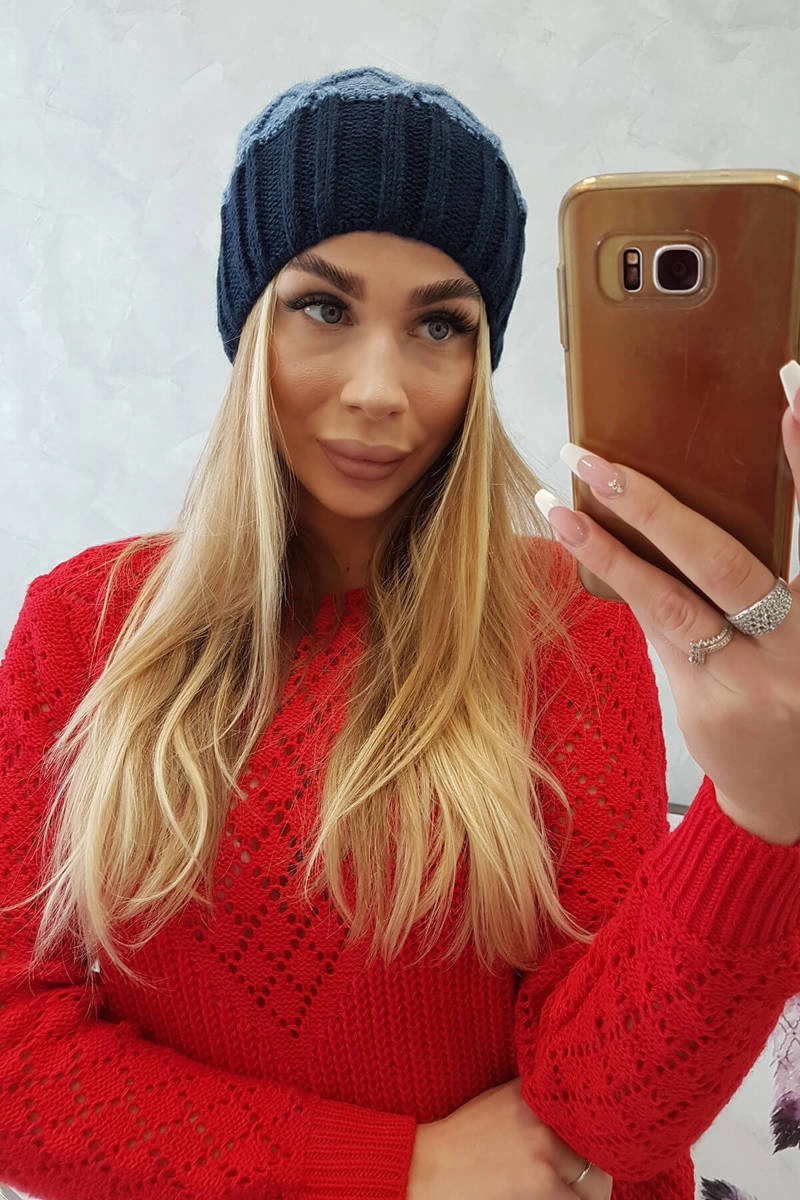 marka niezdefiniowana Čapica с fleece Milano K203 džínsy+námornícka modrá