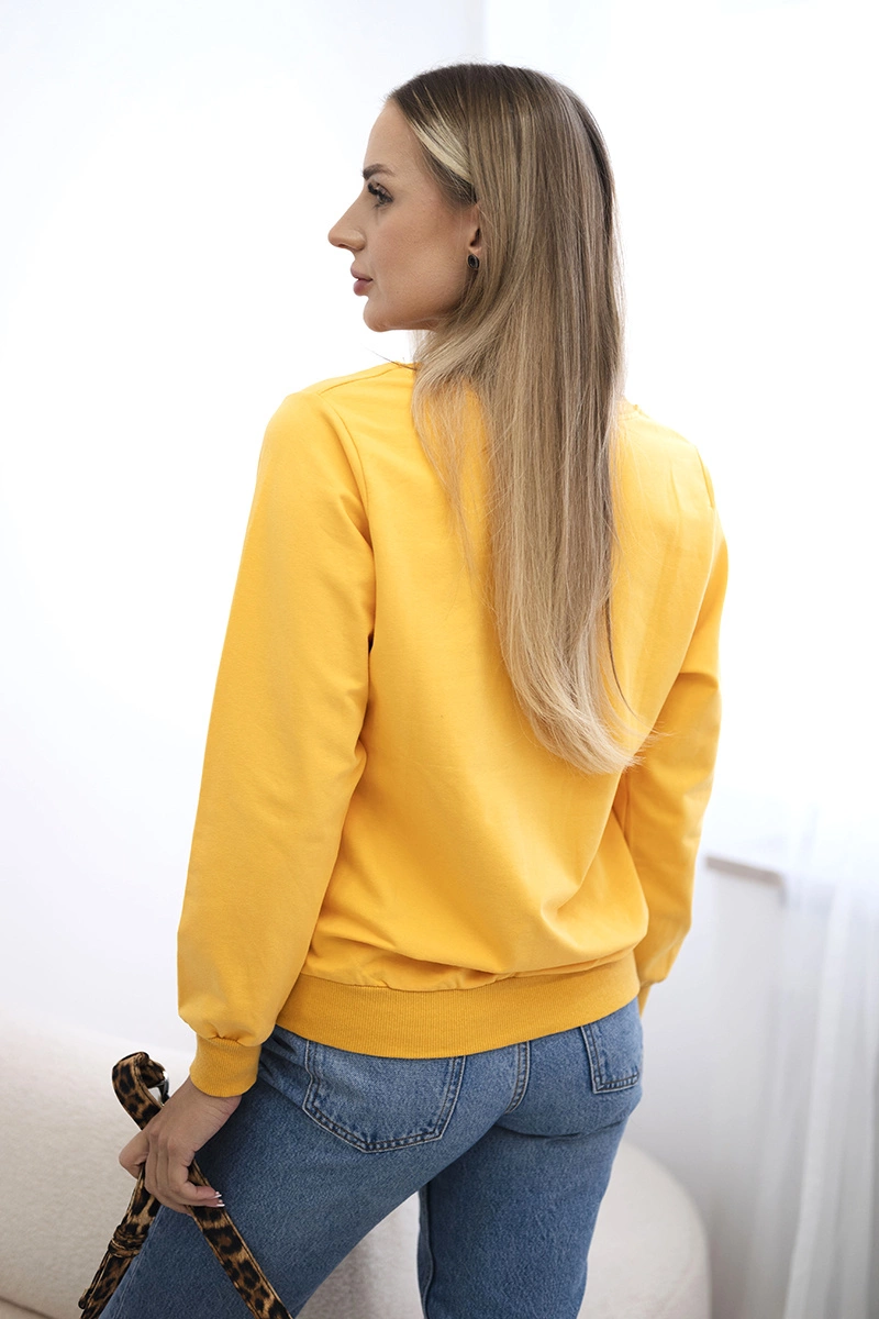 Printed Mustard Sweatshirt