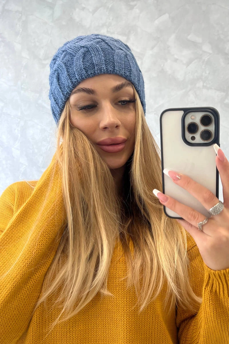 Kesi Cap with fleece Agnieszka K239 jeans