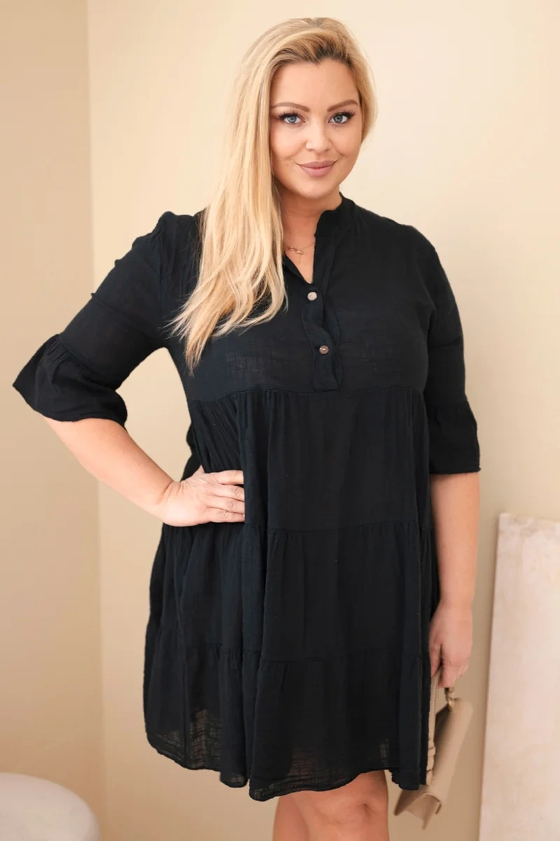 Дамска лятна рокля с волани